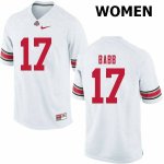 Women's Ohio State Buckeyes #17 Kamryn Babb White Nike NCAA College Football Jersey Style THQ3144ZJ